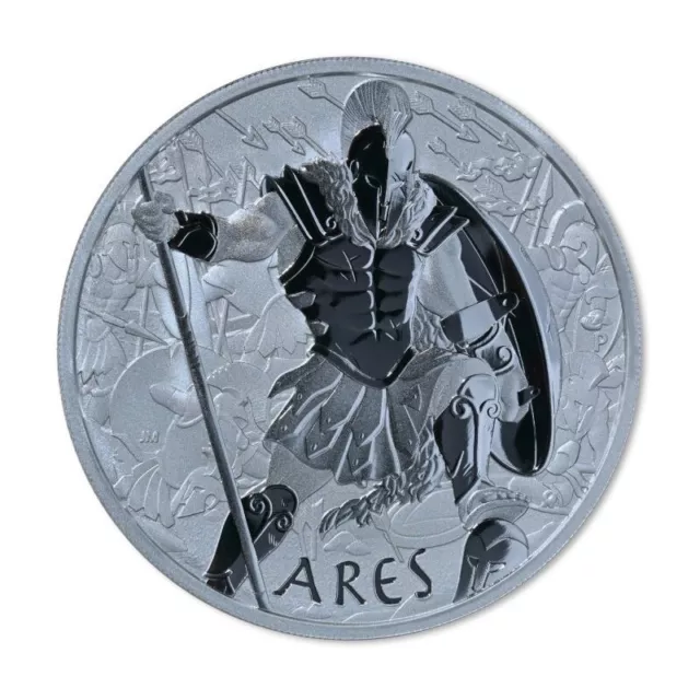 Tuvalu 2023 - Gods Of Olympus - Ares Ag999.9 1 Oz Bu