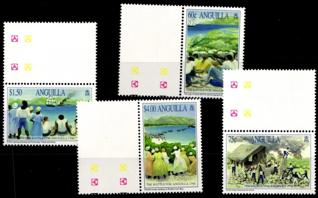 Anguilla 968-971 Mint History #GW332