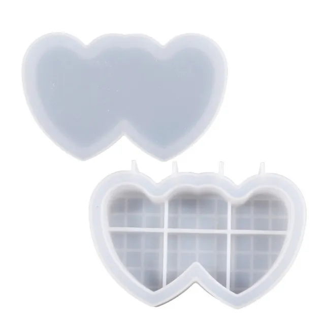 Storage Box Resin Mold,Heart Shaped Jewelry Box Silicone Mold for DIY Home Decor