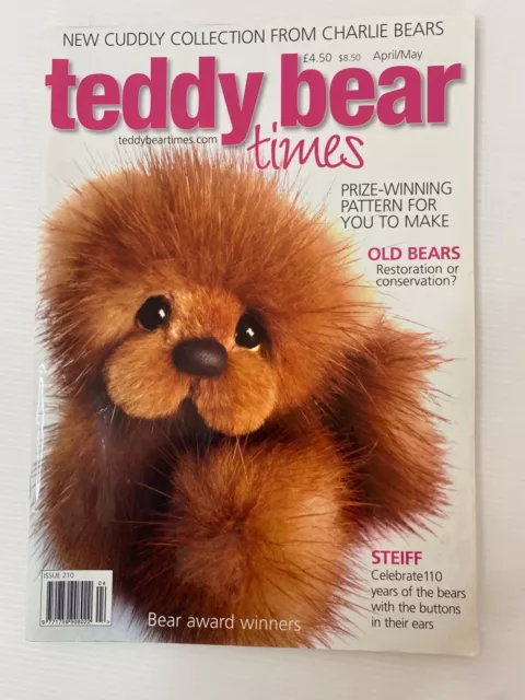 Teddy Bear Times Magazine Issue 210 April / May 2014 - VGC With Build Pattern!