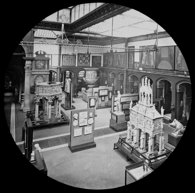 Magic Lantern Slide KENSINGTON ART MUSEUM NO77 C1888 PHOTO V&A VICTORIA & ALBERT