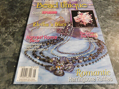 Alfileres de muñeca de arte Bead de edición única de revista 6 otoño 2005