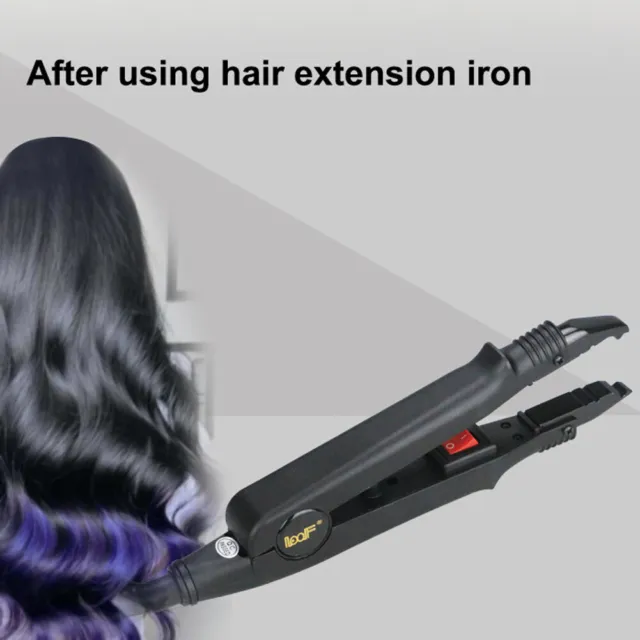 Hair Extension Iron Keratin Bonding Tools Fusion Heat Connector Machine EU/US