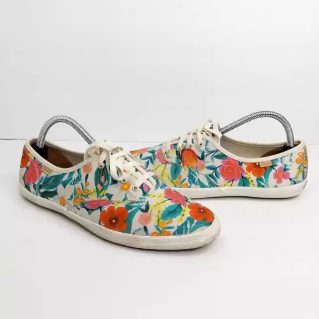 Keds x Rifle Paper Co. Orangerie Vintage Champion Sneakers 9.5 Floral Low Top Na