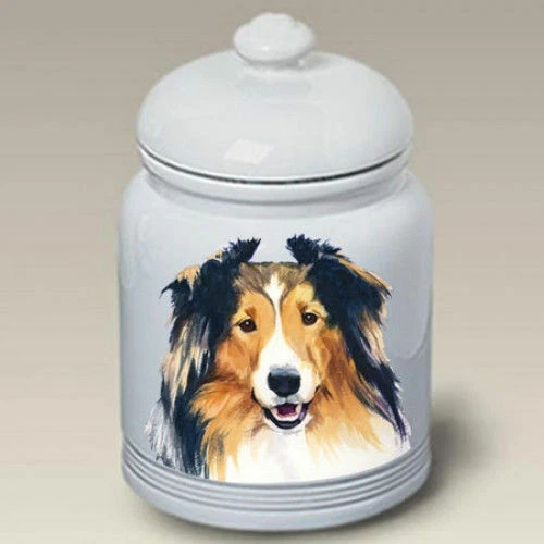 Shetland Sheepdog Sheltie Ceramic Treat Jar BVV 23014