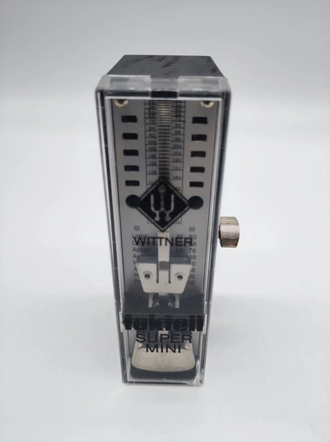 #SE1938# Vintage Wittner Super Mini Taktell / Metronom Mechanisch RAR W.Germany