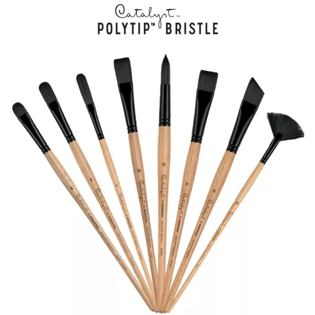 Princeton Catalyst Polytip Bristle Long Handle - Choose Your Brush