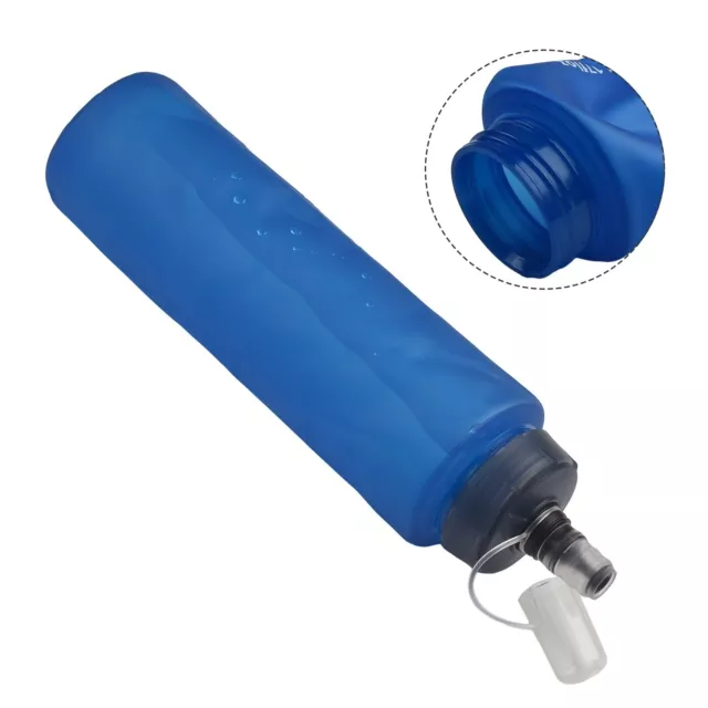 Botella de agua deportiva de poliuretano termoplástico con diseño plegable portátil libre de BPA ecológica