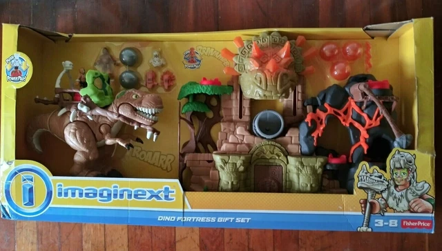 IMAGINEXT DINO FORTRESS Gift Set Volcano T-Rex Tribal Warrior NEW