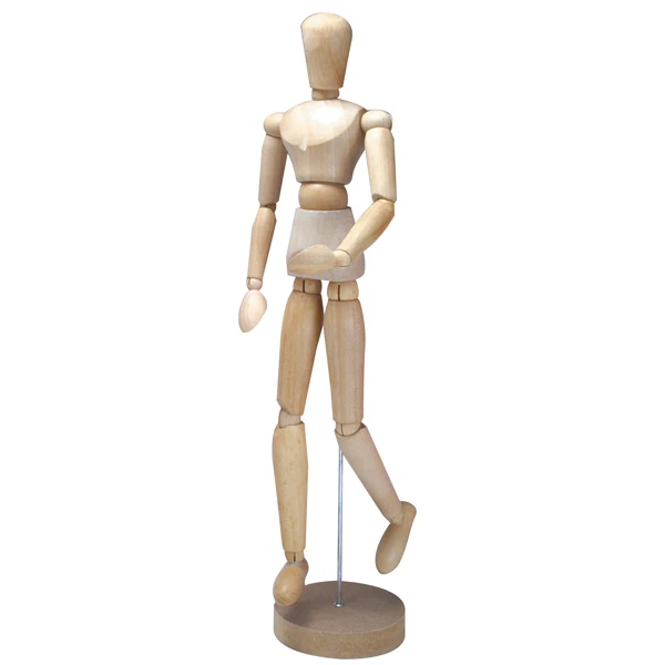 JAKAR 16" Künstler Holzmanikin Schaufensterpuppe Lay Figur (beweglich/gebogener Mann)