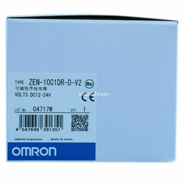 New In Box Omron ZEN-10C1DR-D-V2 12-24VDC Programmable Relay