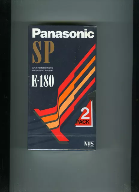 4 Vhs Vierge Neuve/Sous Cello-Panasonic Sp E-180-2Xpack2-Super Premium Standard