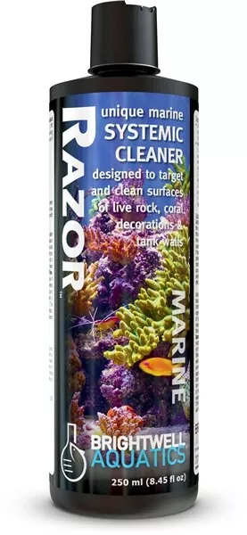 Brightwell Razor Marine System Cleaner Coral Safe 250 ml Fish Tank Additive