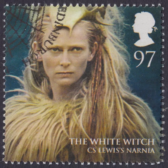 Narnia - The White Witch illustrated on 2011 fine used GB stamp