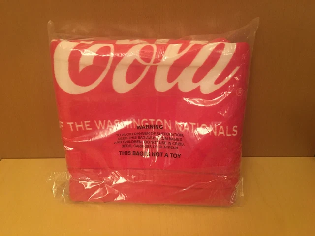 Washington Nationals Blanket Coca-Cola  Coke 22x38 New package SGA 9/19/21