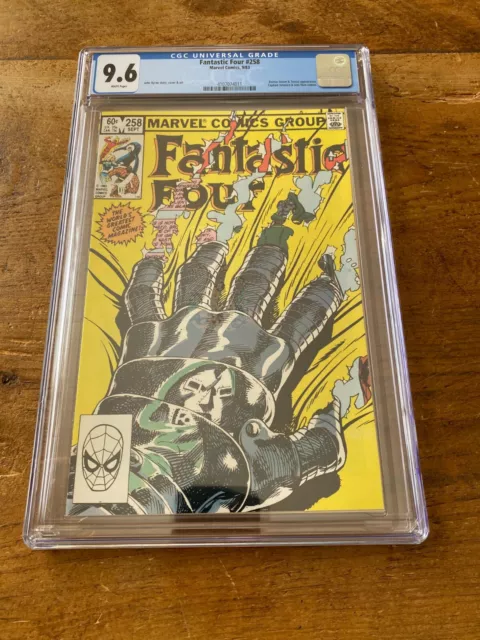 Fantastic Four #258 Marvel Comics CGC 9.6 Doctor Doom & Terrax app 1983