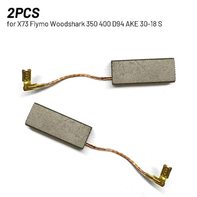 2 pz Spazzole Carbonio Rame D94 Parti Flymo Sostituzione Piombo Filo 6,2*11,2*29 mm