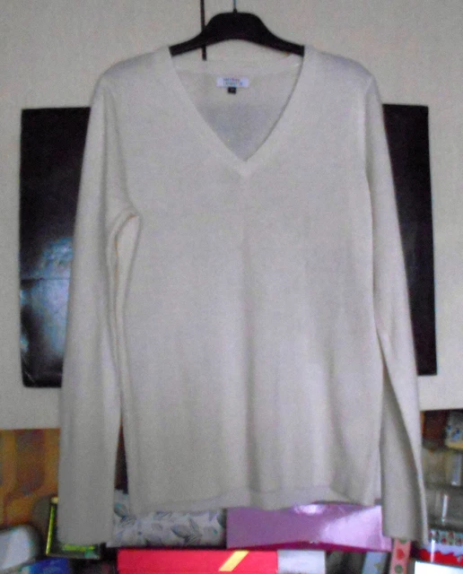 Pull Gilet Briefing (Galeries Lafayette) Marron - Taille T2 - Occasion Très Bon État