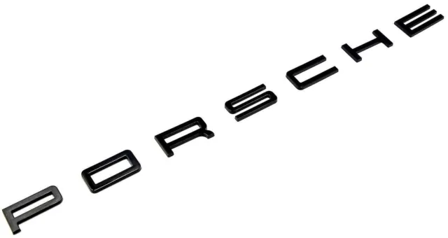 Porsche Schriftzug Schwarz Matt für 911 Cayenne Boxster