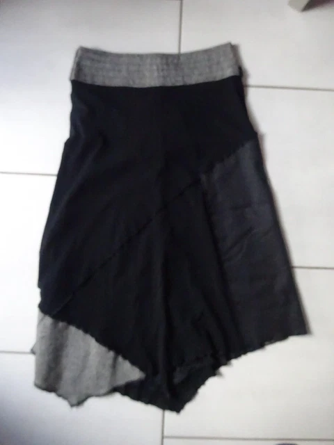 Jupe Bi-matière Bicolore Burton Taille 40 - Style évasé En Jean, Occasion Très Bon état