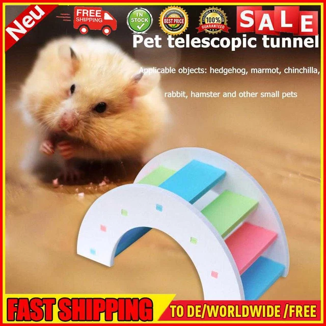 Giocattolo di arrampicata criceto-piccoli animali in legno (Rainbow Bridge White)
