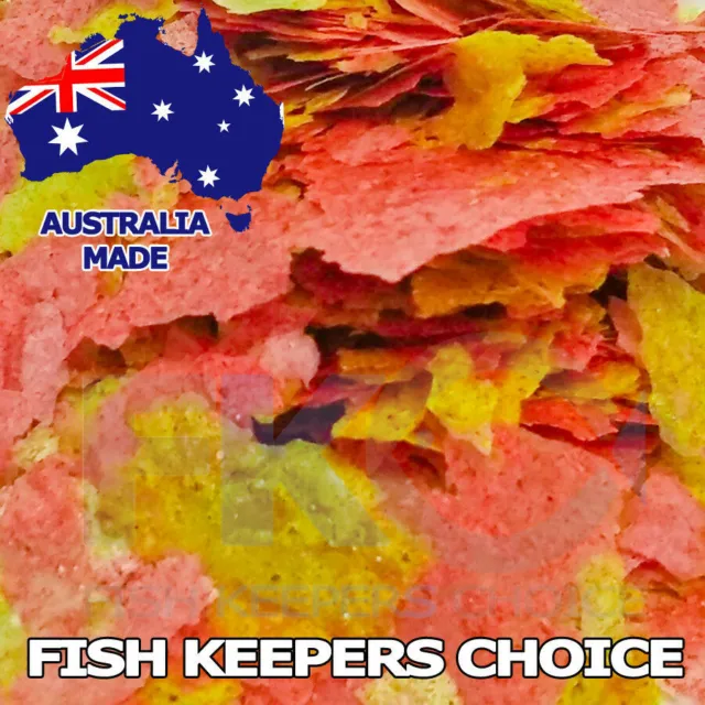 FKC Goldfish KOI Aquarium & Pond Flakes Fish Food Bulk Flake Feed AUSTRALIA MADE
