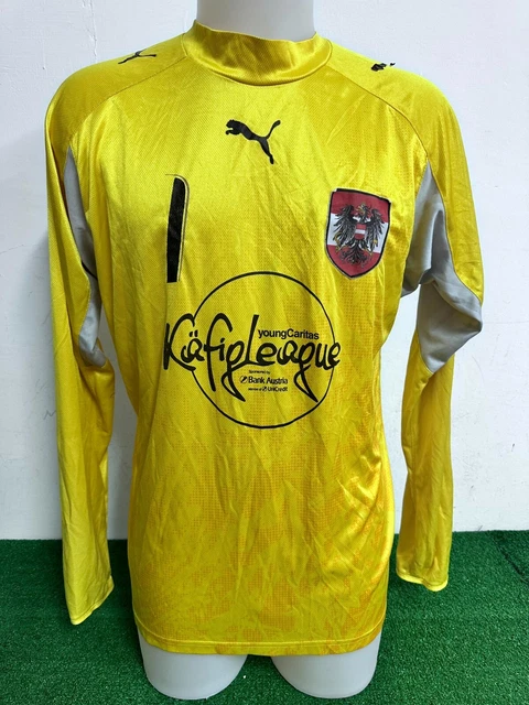 Maillot De Foot Vintage Autriche Puma, Années 1990, Manches Longues, Taille M, état Moyen