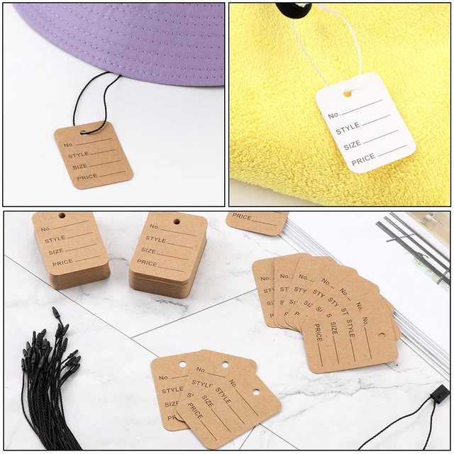 Accesorios Suministros de prenda Etiquetas de precio Etiquetas colgantes Etiquetas colgantes Cuerda Ropa Etiqueta