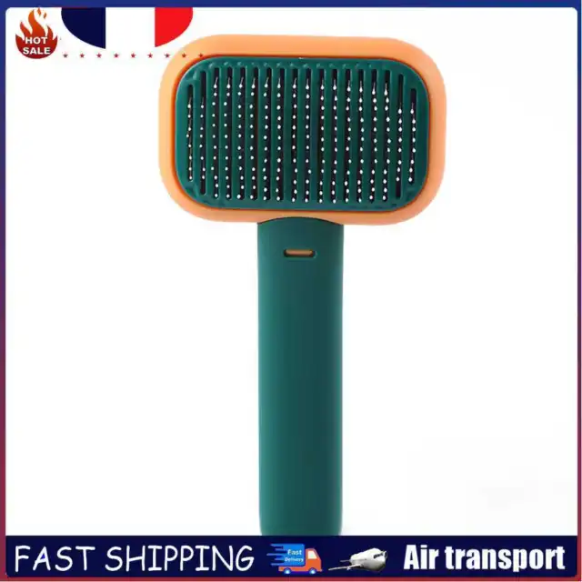 Pet Dog Cat Brush Needle Comb Hair Shedding Grooming Hair Remover (Green)