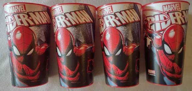 MARVEL 22 oz. Plastic Party Cups Set of 4 Spider-Man