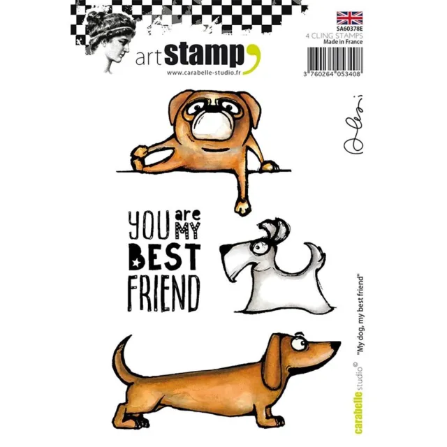 Carabelle Studio Cling Stamp A6 by Birgit Koopsen - My Dog, My Best Friend