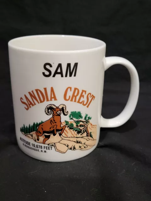 Sandia Crest Coffee Mug Altitude 10,378 feet Albuquerque, N.M. Sam SMI Creations