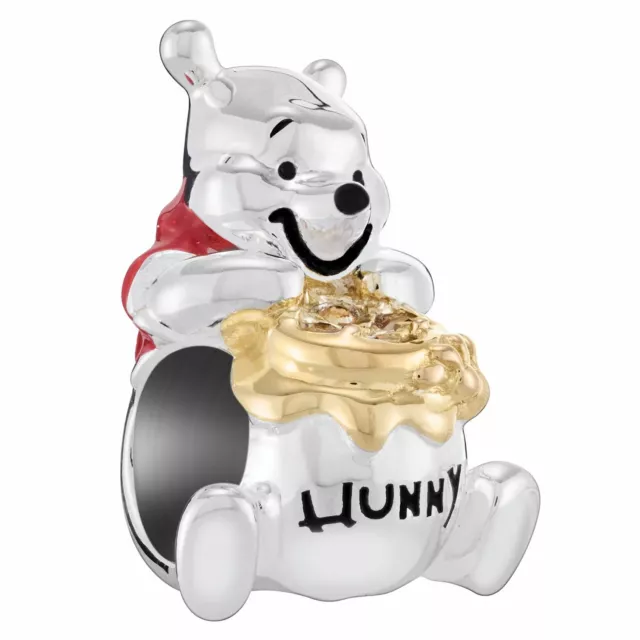 Charm Disney Winnie The Pooh Chamilia Swarovski Simil Compatibili  Argento 925