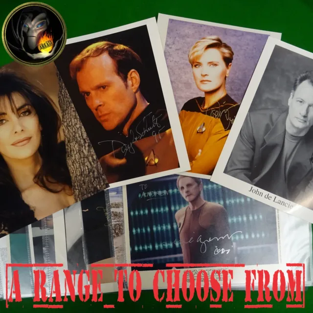 Star Trek AUTOGRAPHS - Choose from MULTILIST Selection Signed TNG, DS9 Voyager