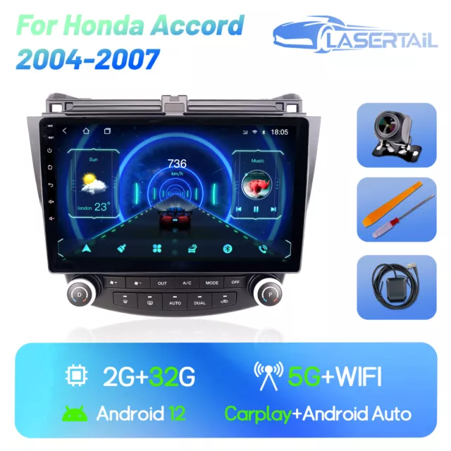 For Honda Accord 2003-2007 10.1" Android Stereo Car Radio NAV Head Unit Carplay