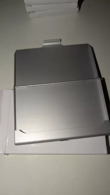 2x Aluminium Visitenkartenetui Etui für Kreditkarten EC-Karten