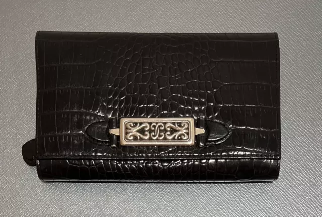 At Auction: 3pc Brighton Leather Handbag + Wallet + Card Case