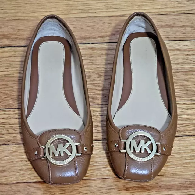 Michael Kors Women's Size 7M Fulton Slip On Brown Driving Moccasin Ballet Shoe