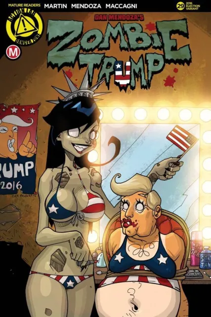 ZOMBIE TRAMP #29 ELECTION TRUMP ISSUE -ACTION LAB -DANGER ZONE  Rare Cover