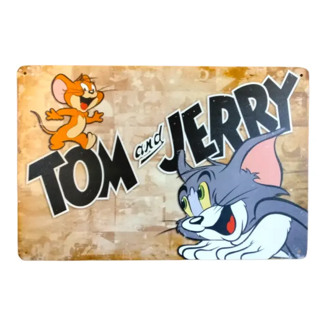 TOM AND JERRY Sign / Cartoon Signs / T.V. Shows / Cat and Mouse Sign ...