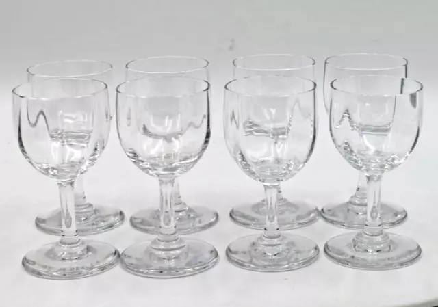 Baccarat Crystal Montaigne Optic 3 1/8” Cordial or Liqueur Glass Set of 8