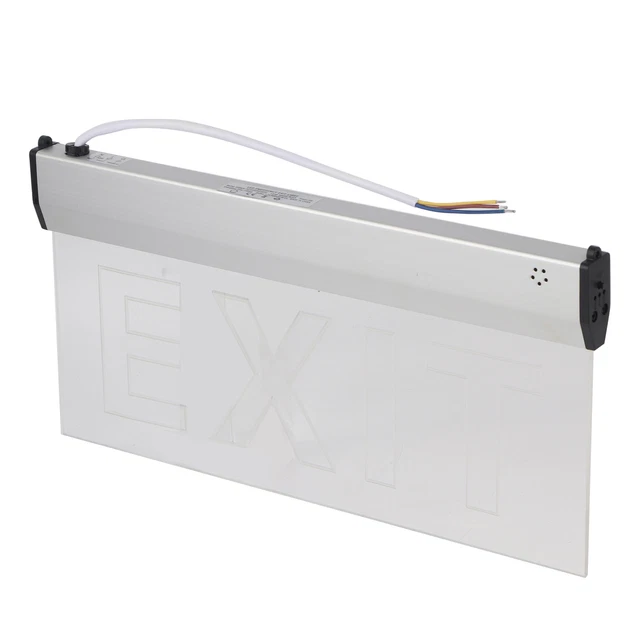 AC220V 3W LED PMMA 350x180mm/13,78x7,09in Indicatore di sicurezza uscita di emergenza Li SG5