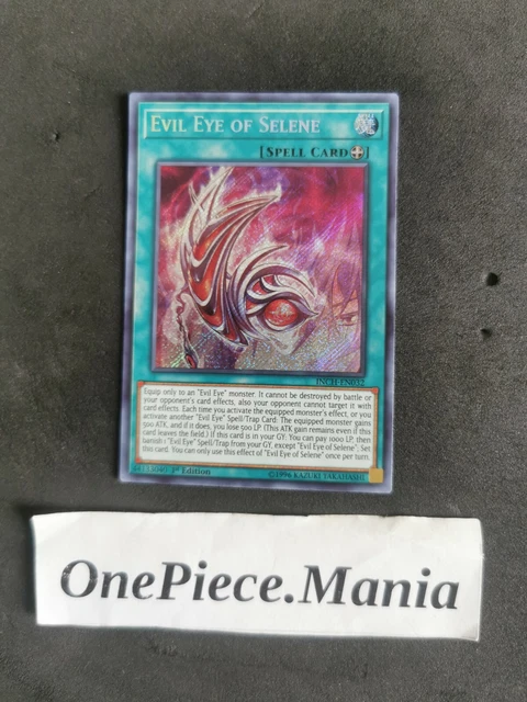 Yu-Gi-Oh! Evil Eye Of Selene - INCH-EN032 Secret Rare 1st Edition - Infinity Chasers Booster Pack Card - View #2