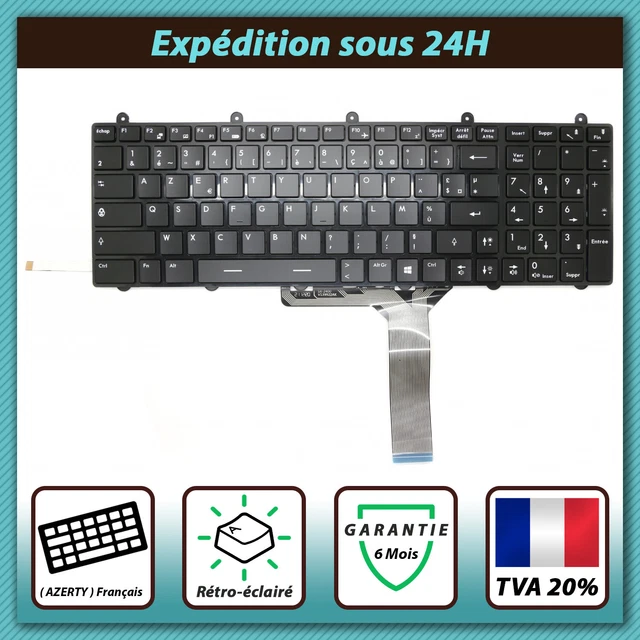 Clavier AZERTY Français Pour PC Portable MSI (CR62, CR72) - Neuf En Boîte