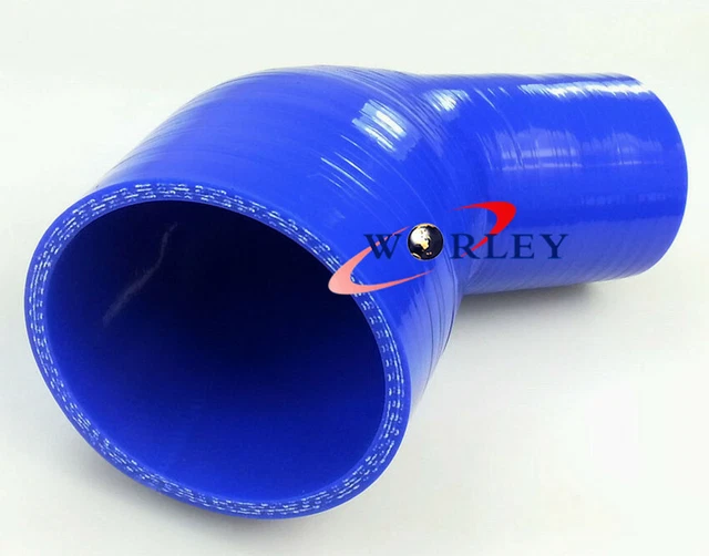 4PLY Silicone Joiner 135 Degree Elbow Intake Hose 51mm To 64mm 2" - 2.5" Black E - Foto 9
