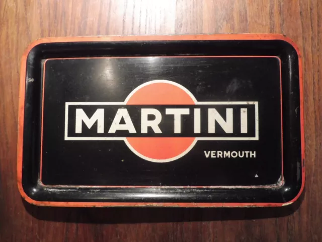Vassoio Pubblicitario Martini Vermouth Anni 50 Usato Cm 36 Per Cm 21,5