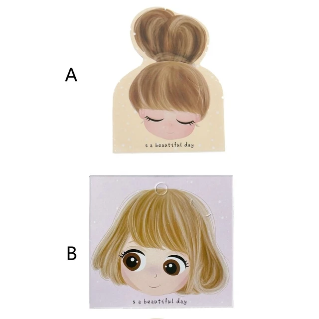 Cardboard Hair Accessory Holder Hair Accessory Cards Kraft Paper Material