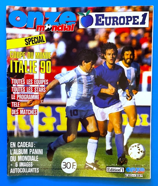 Onze mondial spécial coupe du monde 1990 numéro 18 de juillet