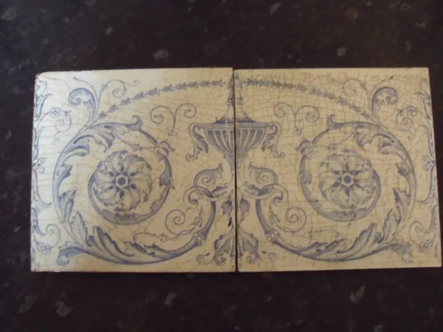 Victorian Classical Adams Style 2 Tile Panel C1890