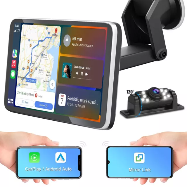 Wireless Portable 7'' Apple CarPlay Android Auto Touch Screen Car Radio Stereo